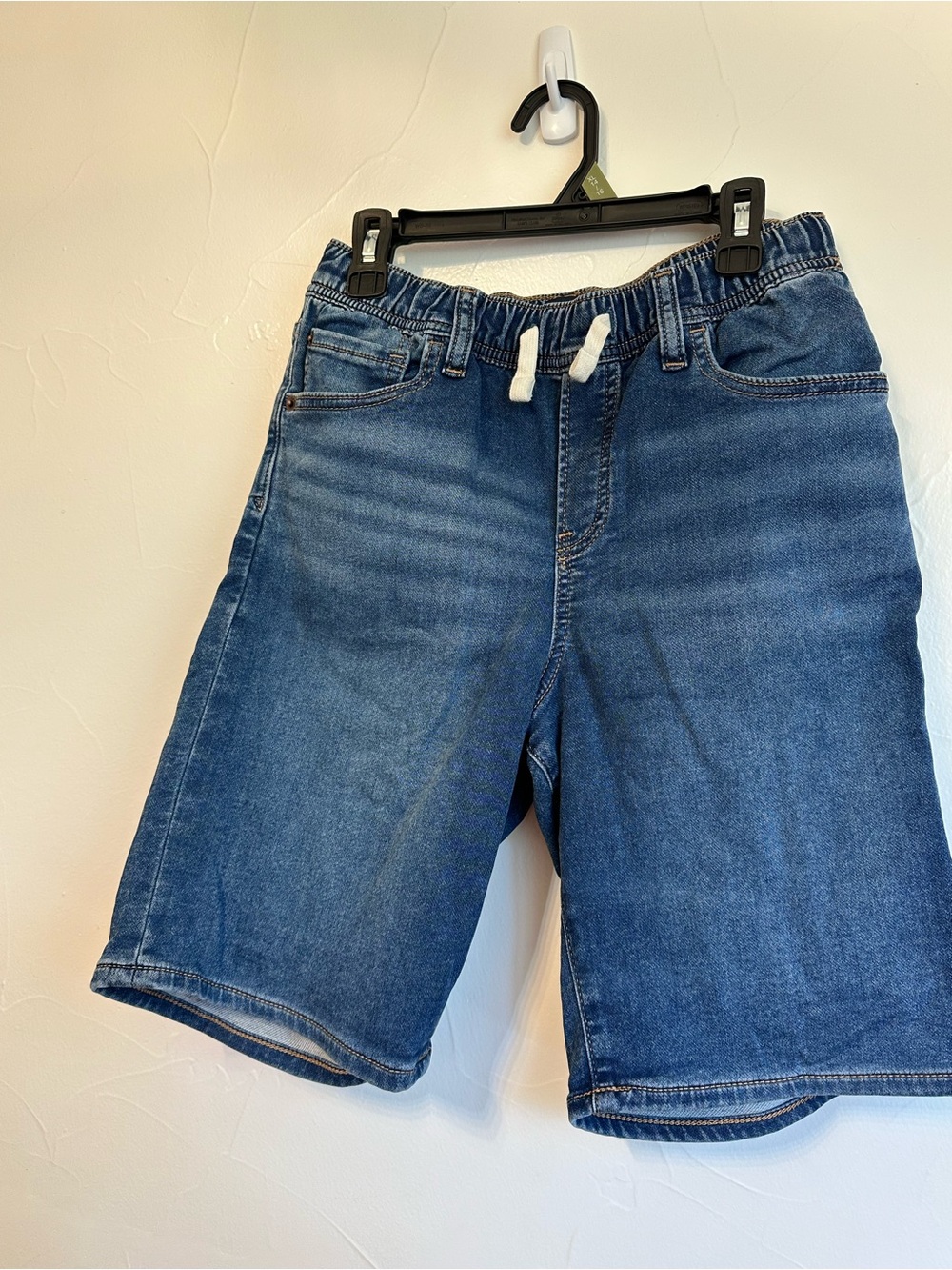 GAP Boys Dark Blue Denim Drawstring Shorts